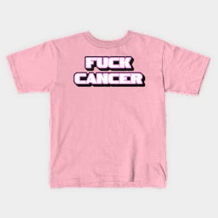 Fuck Cancer // 90s Y2K Style Kids T-Shirt